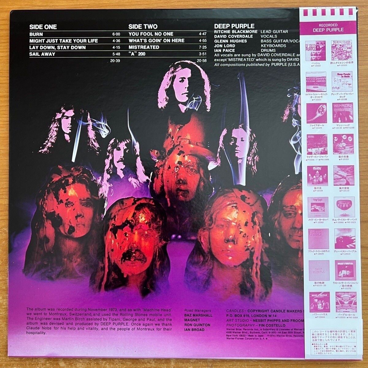 Dischi in vinile: Deep Purple - Burn / Japan Press.1985 - TOP – Usato da Gais venduto da soundcave57 1