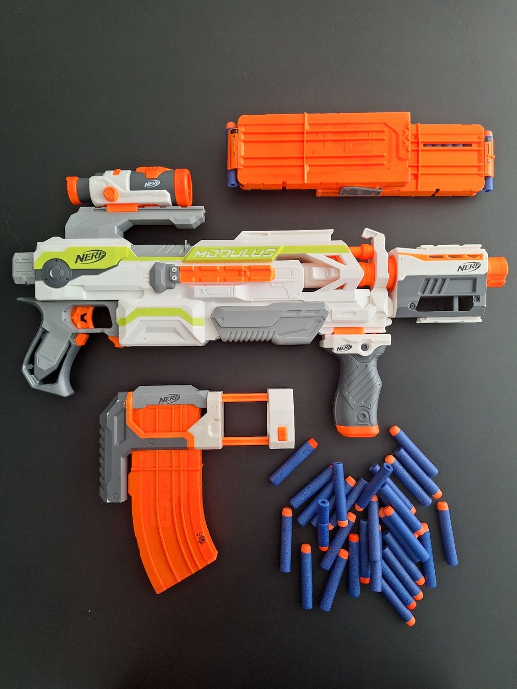 Nerf Spielzeuge: Nerf Modulus Blaster mit Munition, guter Zustand – Gebraucht aus Jegenstorf von Cherry94 1