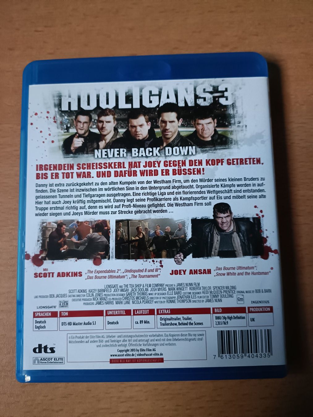 Tutti i DVDs: Hooligans 3 - Never Back Down (BluRay) – Usato da Köniz venduto da Movieportal007 1