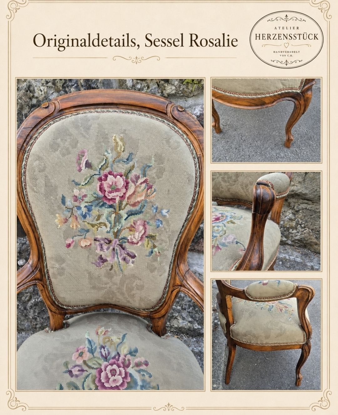 Poltrone: Vintage Sessel nach Wunsch – Usato da Arth venduto da Herzensstueck 2
