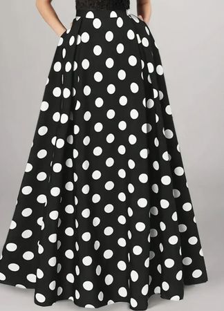 Gonna a pois taglia M, Lideale per l'estate!Chic e elegante