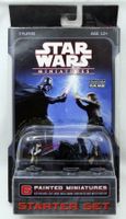 STAR WARS MINIATURE STARTER SET 6 PAINTED FIGURE MAPS CARDS