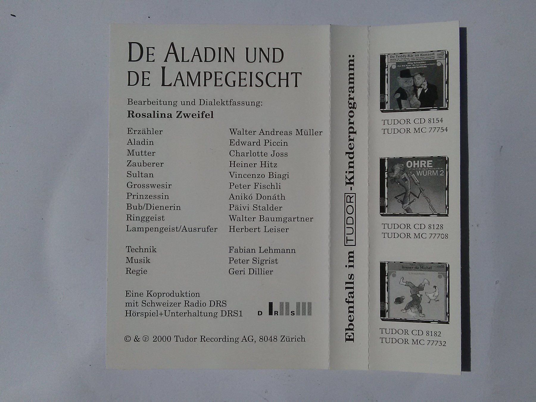 Musicassette: De Aladin und de Lampegeischt – Usato da St. Gallen venduto da elkapone 1