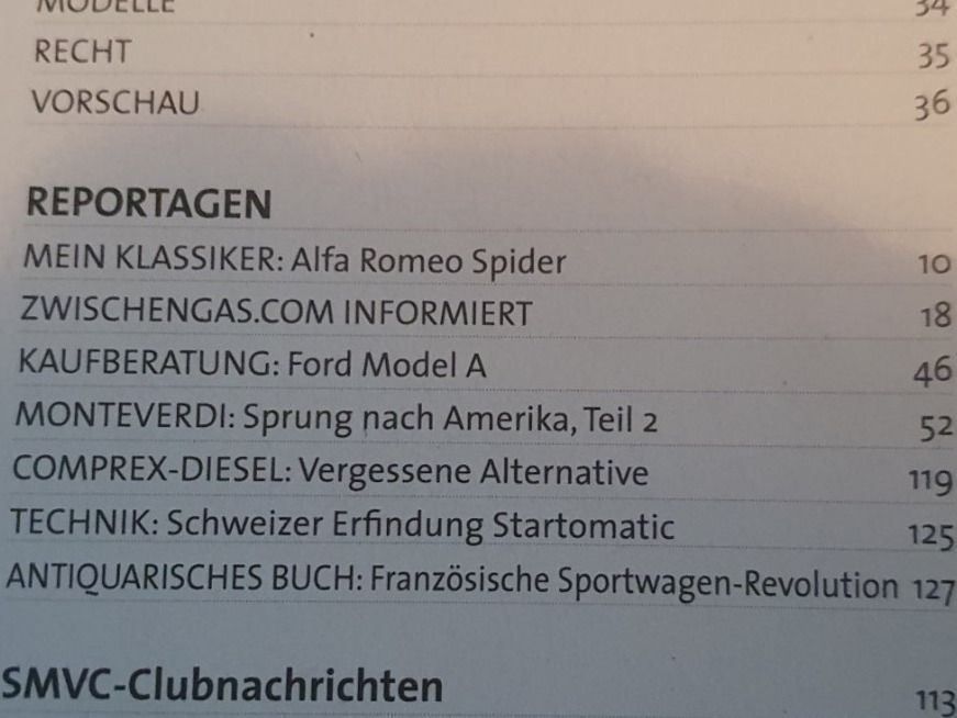 Alfa Romeo Sonstiges Fahrzeugzubehör: SwissClassics 44 Alfa Spider Monteverdi Comprex Ford xa – Gebraucht aus Flawil von sr1_f6st 2