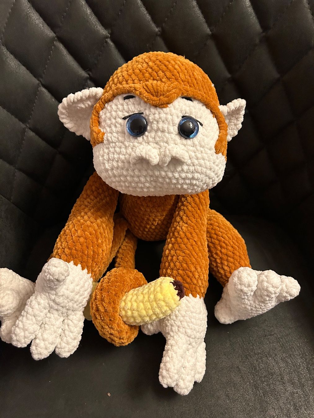 Statuette: Amigurumi Häkel Affe – Nuovo e nell'imballaggio originale da Baldingen venduto da Ginadasy 1