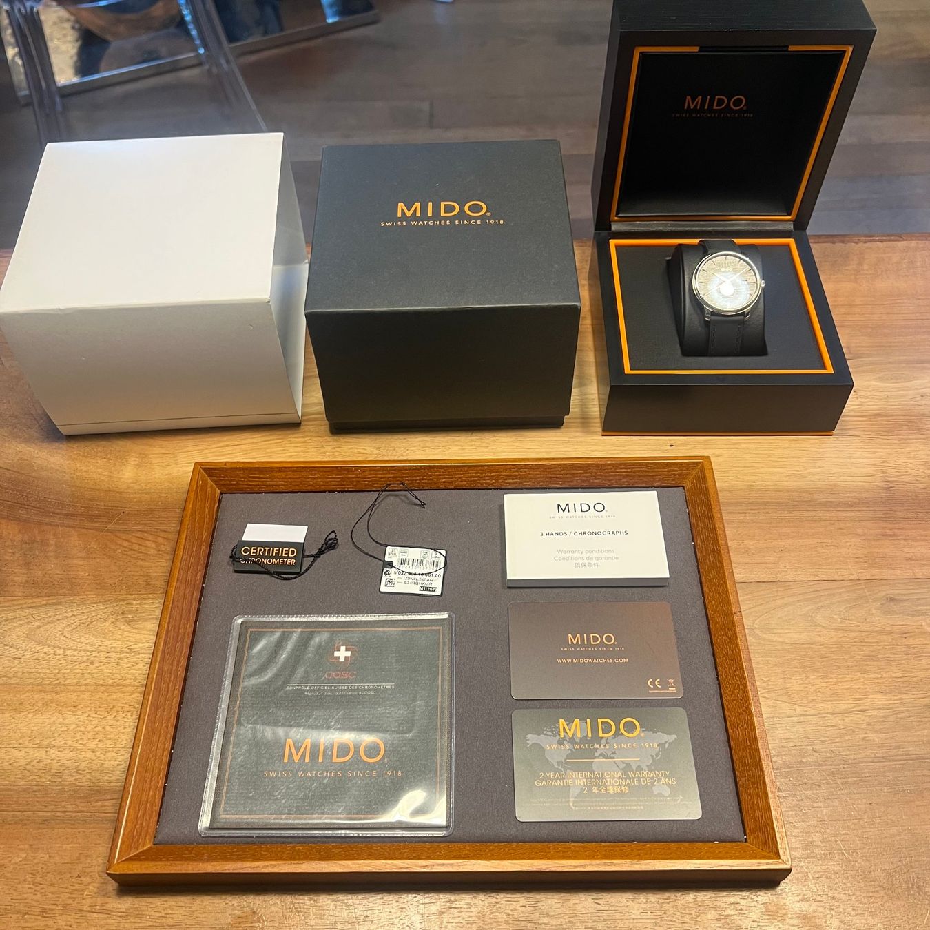 Mido Orologi: FLASH SALE Mido Baroncelli Chronometer Silicon Gent Full Set – Usato da Carouge GE venduto da Watchaser 8