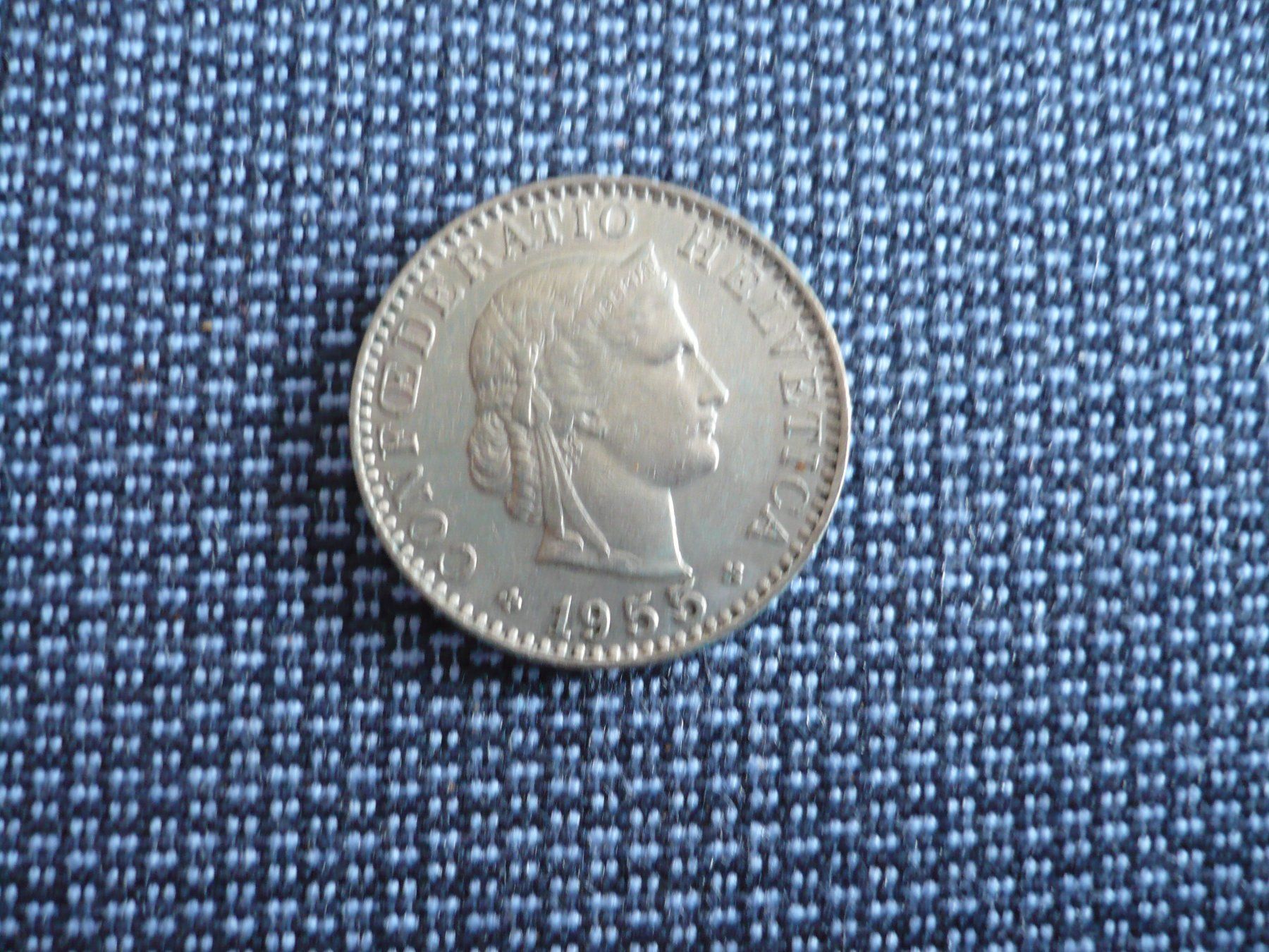 Toutes les monnaies: 20 Rappen 1955 – D'occasion à Winterthur par kormorans