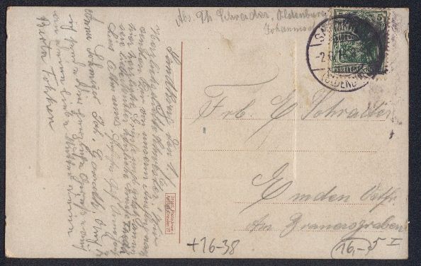 Cartoline postali: Grusskarten-AK Oldenburg i. Gr., Elisabe – Usato da Berlin venduto da bartko-reher 1