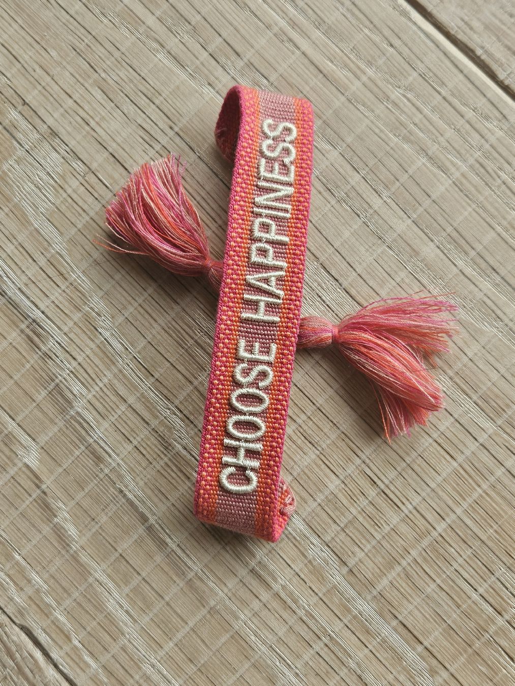 Bracelets: Statement Armband 'CHOOSE HAPPINESS' – Neuf (Voir description) à Eschlikon TG par Stefish9 1