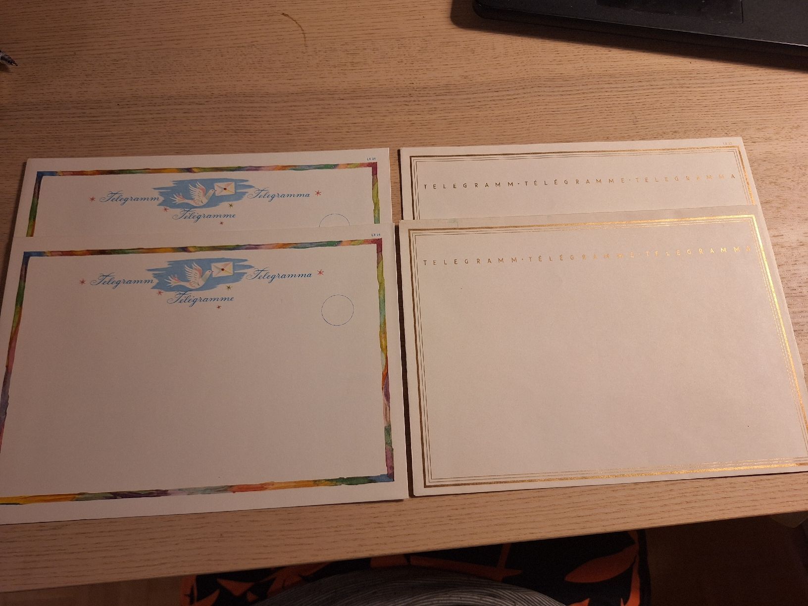Alle Briefmarken: 4 alte Telegramm Couverts – Gebraucht aus Schaffhausen von RicardoSchaffhausen