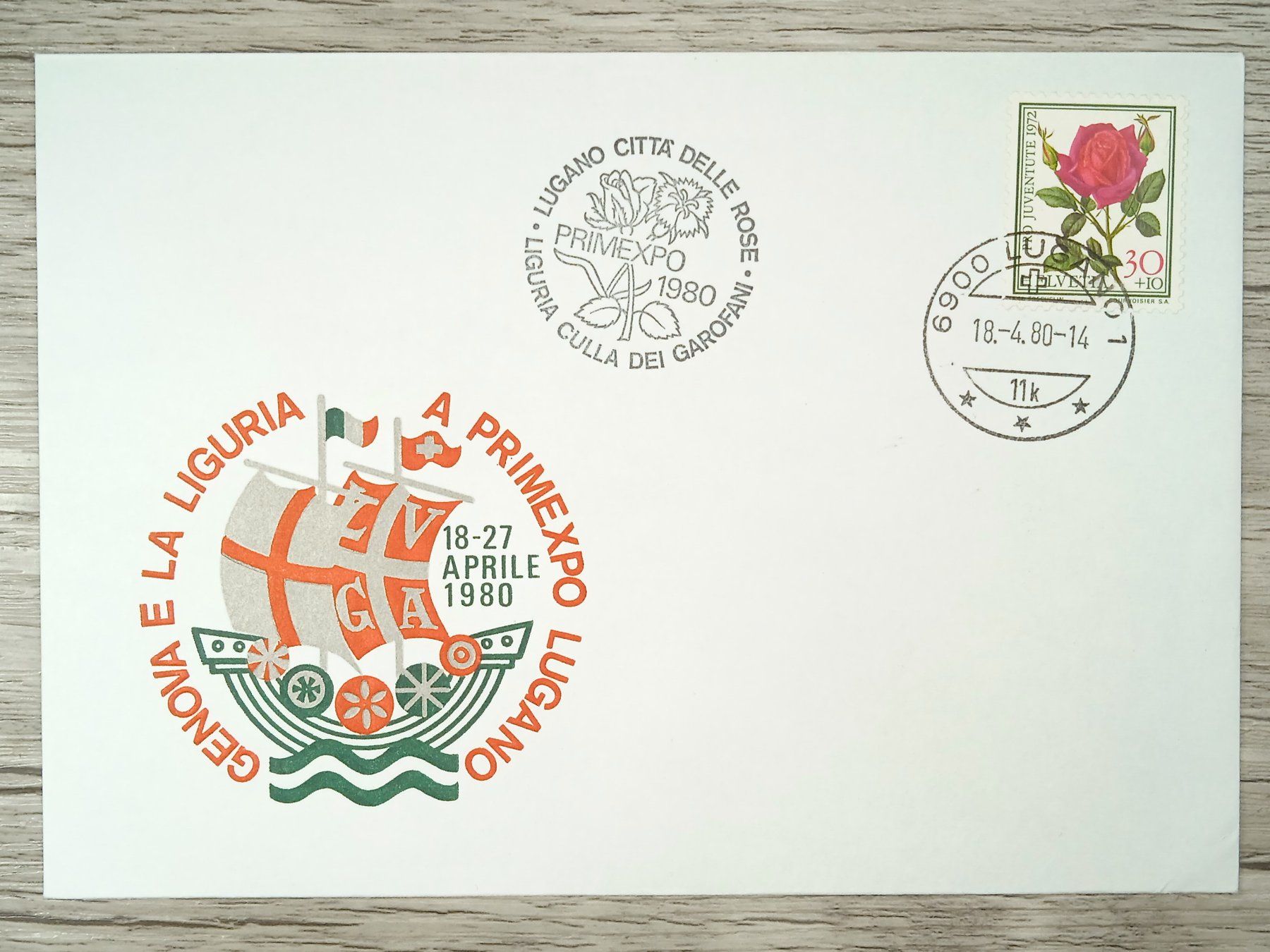 Tutti i francobolli: TR10 Enveloppe + Timbre Suisse 1980 – Usato da Cousset venduto da Patrick_Collections