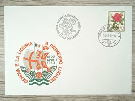 TR10 Enveloppe + Timbre Suisse 1980