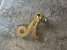 Charm-Anhänger Buchstabe A für Kette