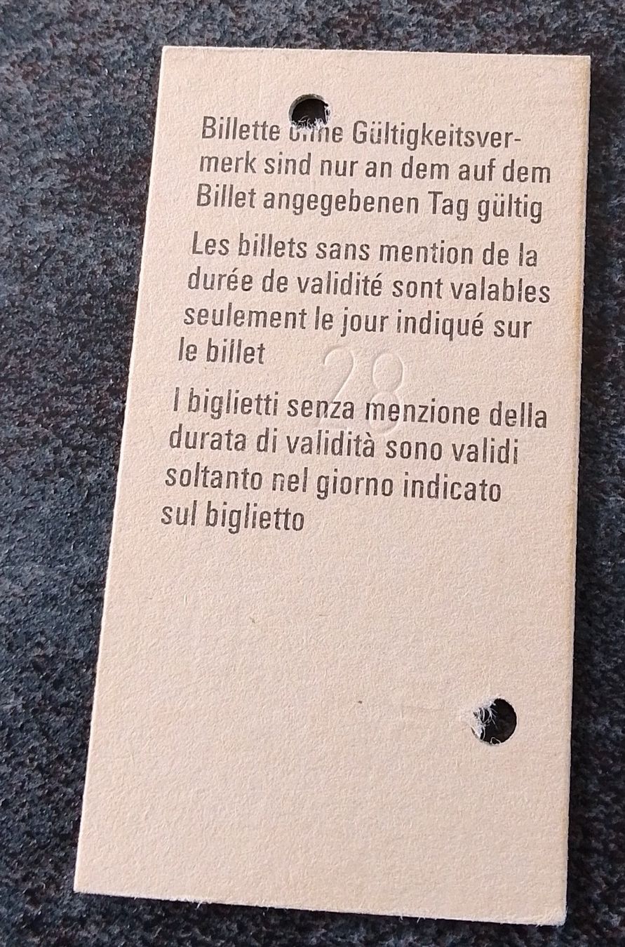 Tickets: Billette Schweiz Genève Nyon 2. Kl. 4518 – Gebraucht aus Wohlen AG von salamanderspielwaren 1