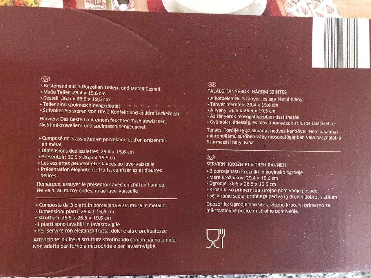 Piatti: Servierteller Dreistufig von CROVTON – Nuovo (secondo la descrizione) da Ostermundigen venduto da George1001 1