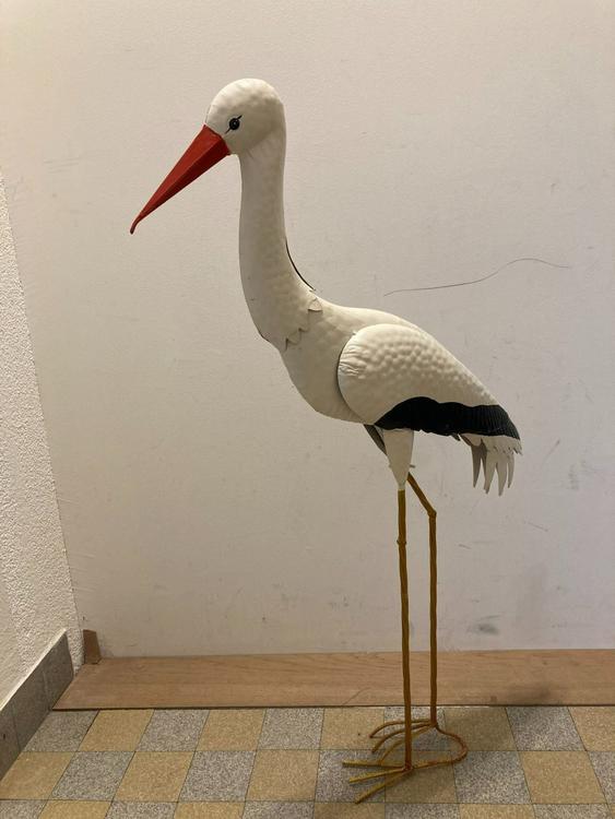 Storch für Garten aus Metall Kaufen auf Ricardo