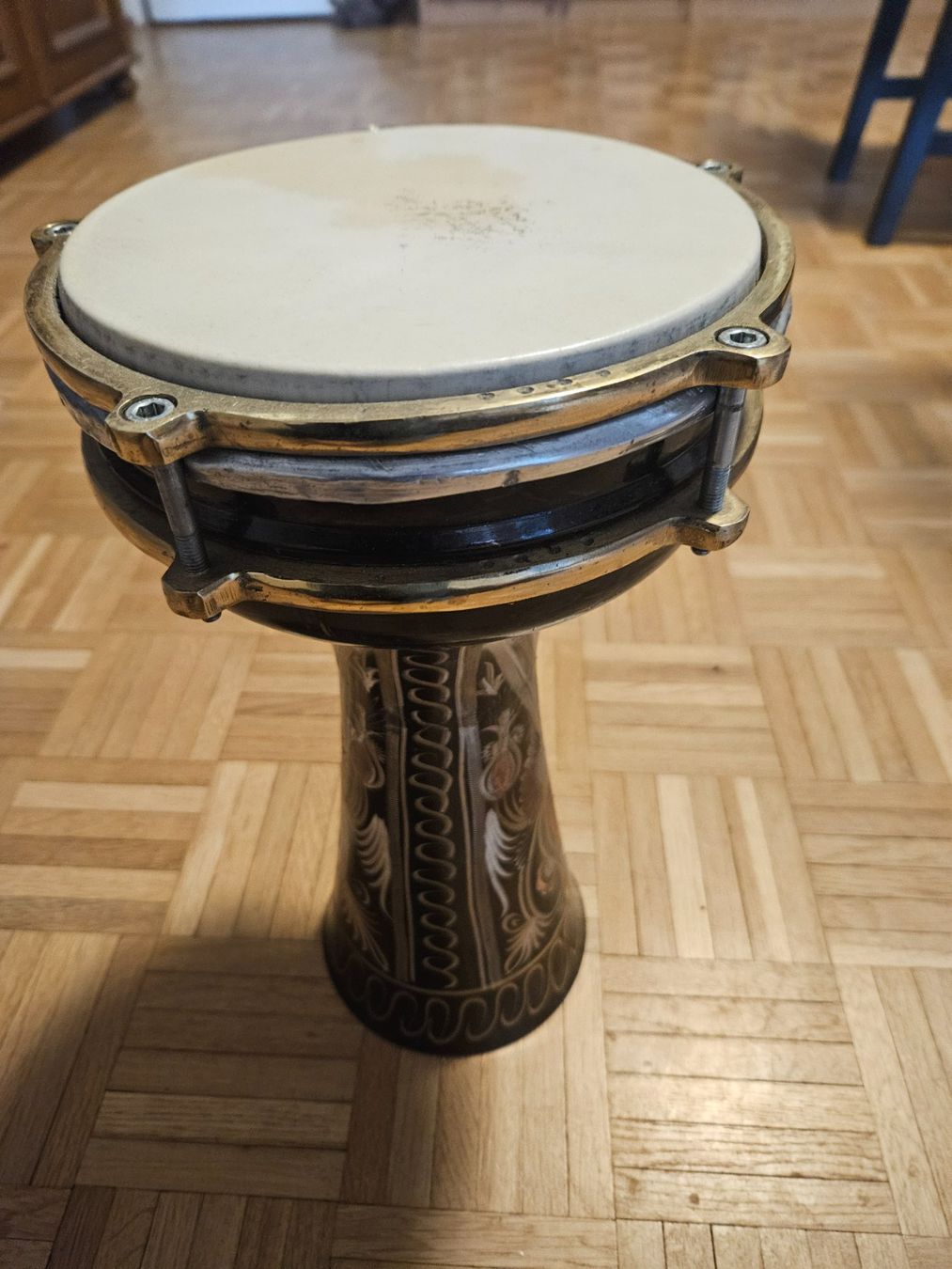 Strumenti musicali: gravierte Kupfer-Darabuka – Usato da Winterthur venduto da rahelmedeaL