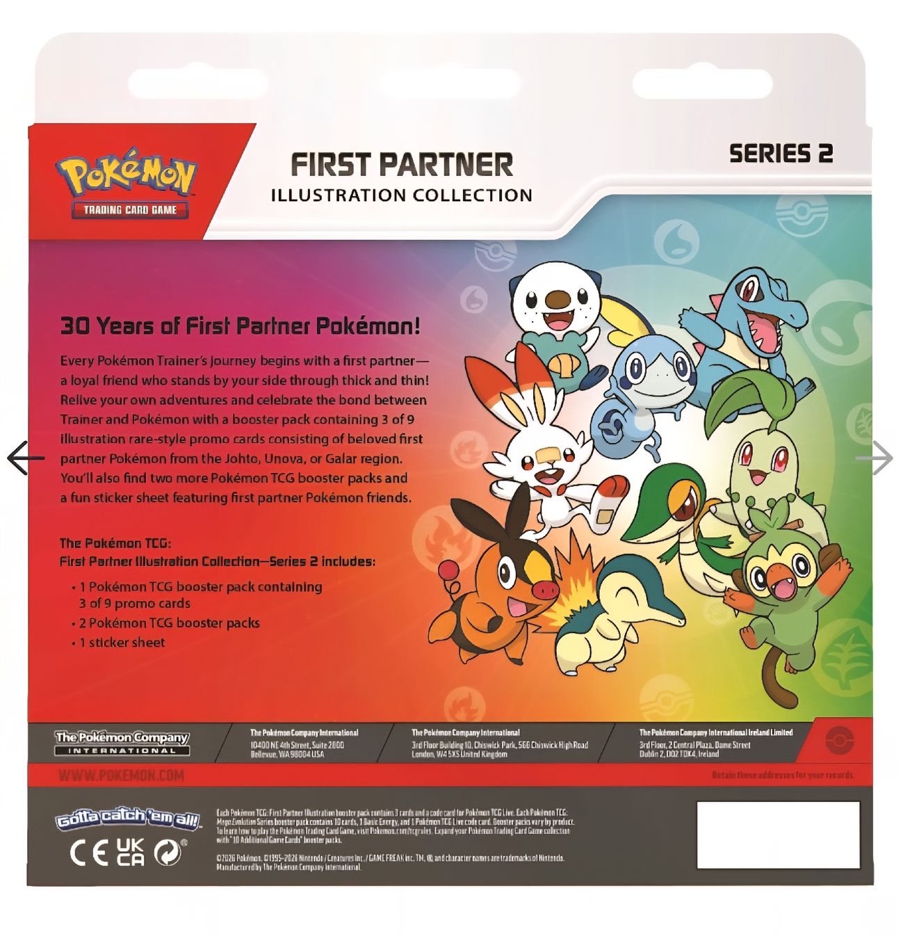 Pokémon Carte collezionabili: Pokémon First Partner Series 2 Illustration Collection EN – Nuovo e nell'imballaggio originale da Steffisburg venduto da MyTick 2