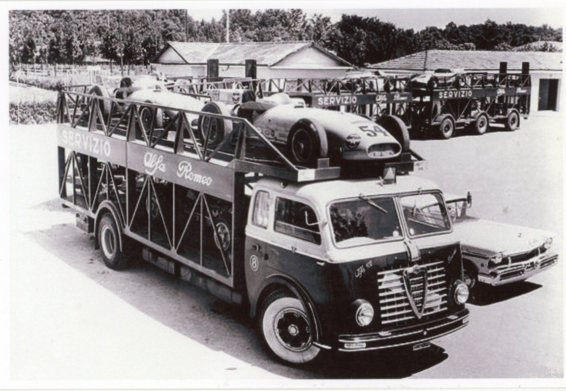 Cartoline postali: Alfa Romeo  CH  -  Rennauto-Transport – Usato da Brig venduto da Valcards54