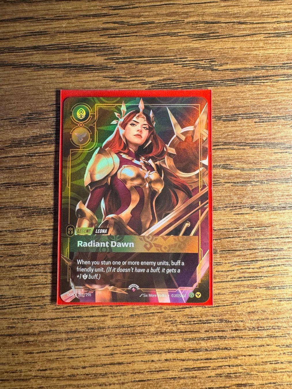 Sammelbilder & Trading cards: Riftbound Leona Radiant Dawn prerelease promo – Gebraucht aus Corticiasca von gio_yp69