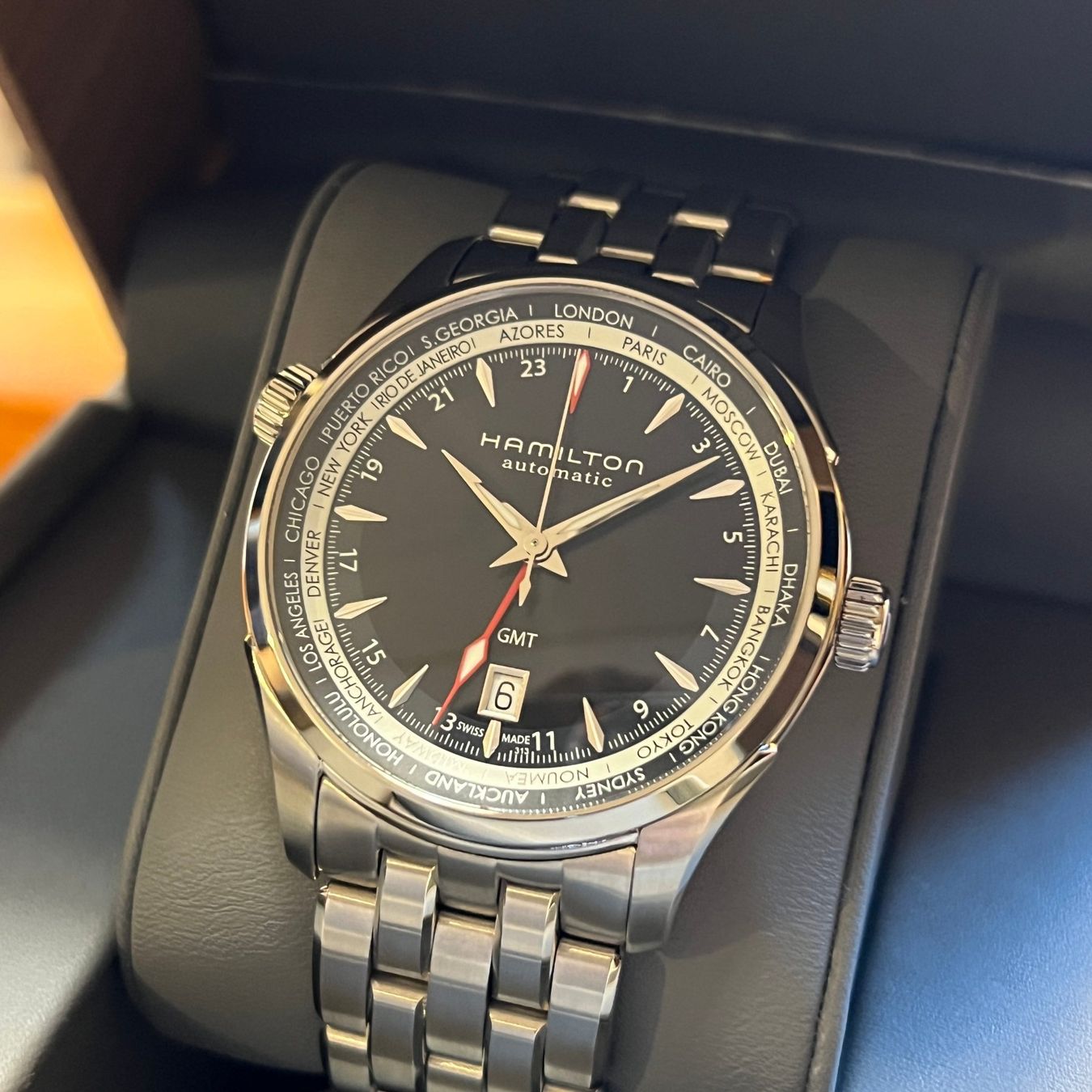 Hamilton Orologi: Hamilton Automatic GMT Full Set H326950 – Usato da Carouge GE venduto da Watchaser 2