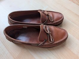 Mokassins Segelschuhe Bootschuhe braun Gr. 39/ 40 Leder
