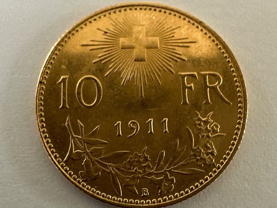 Tutti le monete: Goldvreneli 10Fr 1911, unz – Usato da Erlach venduto da gubbe1