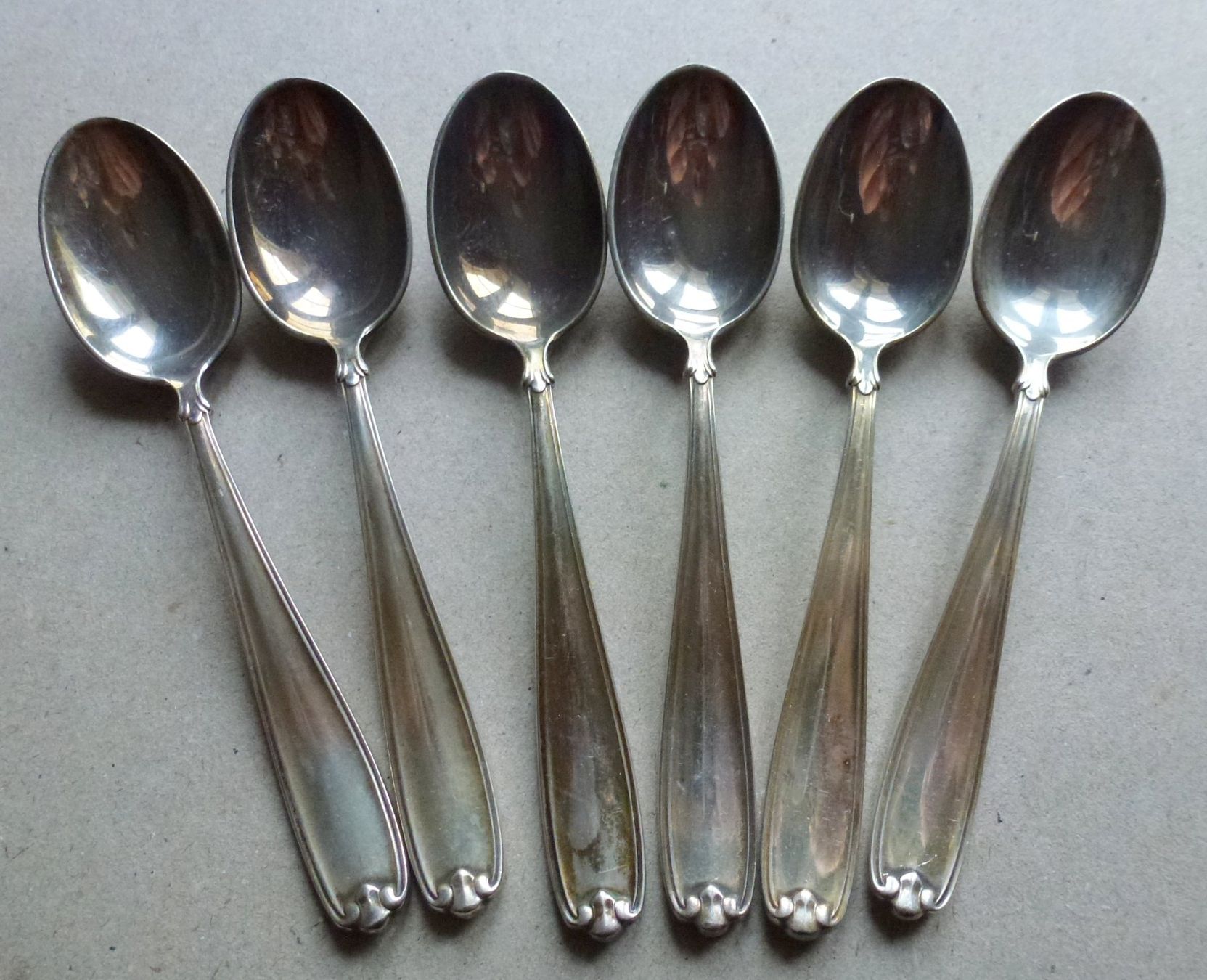 Löffel: SET mit 6 Stück Silber-Kaffeelöffeli aus 800er Silber – Gebraucht aus Walkringen von Casablanca777