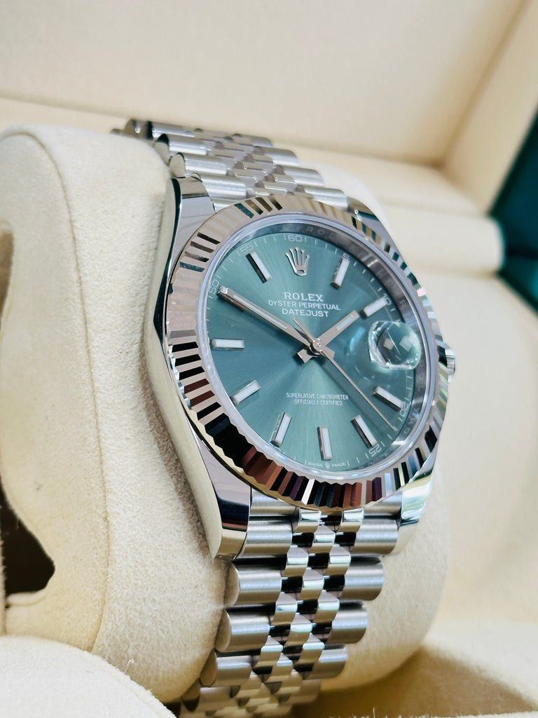 Rolex Orologi: Rolex Datejust 41Mint Green 126334 NEU – Nuovo e nell'imballaggio originale da zürich venduto da Watch.zh 1