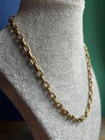Goldfarbene Kette, Gliederkette  38cm