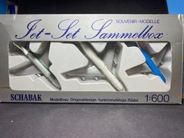 Schabak Jet-Set Sammelbox Flugzeugmodelle 1:600, Rarität