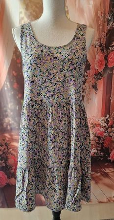 ❣️VISCOSE KLEID, HÄNGERCHEN, GR. S, CHICORÉE, FLORAL