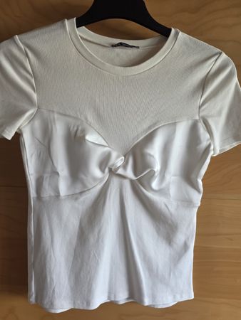 Damen T-Shirt Zara Weiss Grösse M guter Zustand