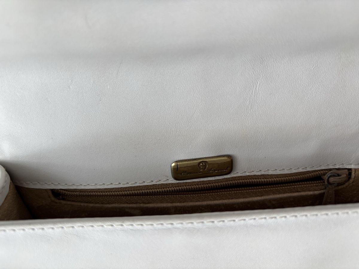 Aigner Borse da donna: AIGNER  weisse Leder Tasche – Usato da Buonas venduto da eluthi48 6