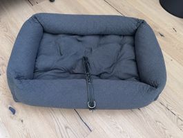 Hundebett 100x70 & Leder Hundehalsband 