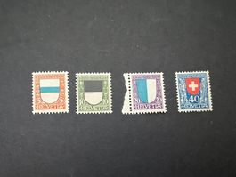 Pro Juventute 1922  Nr. 21-24 minime  Falzspuren  * (4608)
