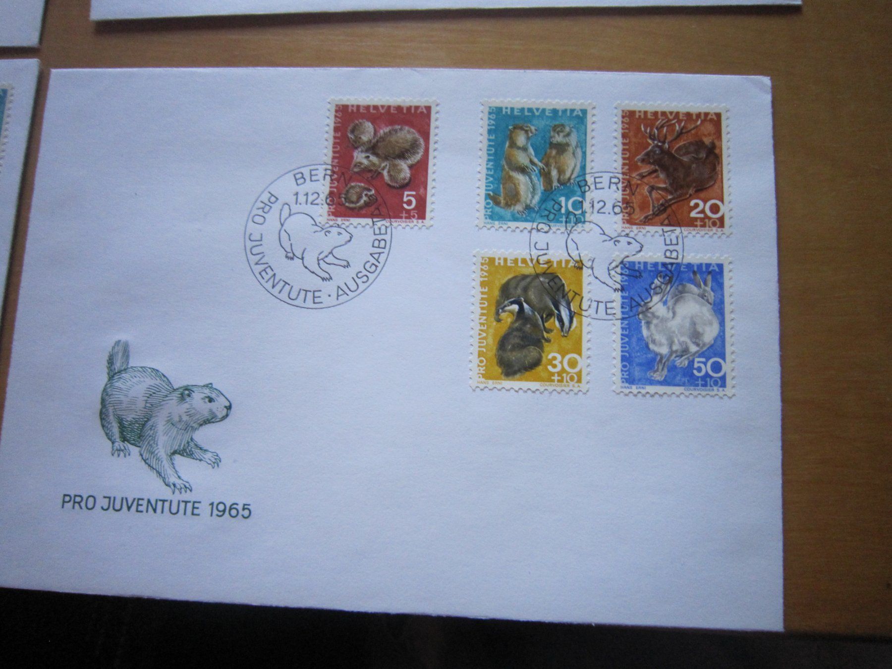 Alle Briefmarken: PJ 1965 FDC Serie und einzeln – Gebraucht aus Gordola von Polentaefung 1