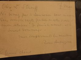 René Auberjonois - Maler 1957 verstorben -handsigniert