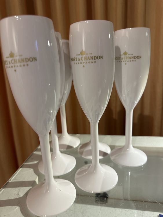 Moët & Chandon Champagne Impérial Gläser-Set – 6 Stück, VHQ-Glas, 0,2 L, Mit Logo