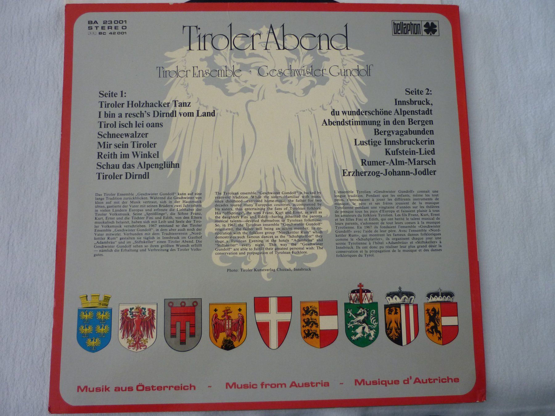 Dischi in vinile: Schallplatte Tiroler Abend – Usato da Vaduz venduto da red94angel 1