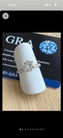 S925 Ring mit Moissanite Diamant, 2 Carat, Gr. 51, wie neu!