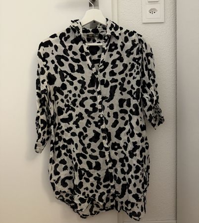 Animal Print Blouse - Stylish Women's Shirt, Size S/M