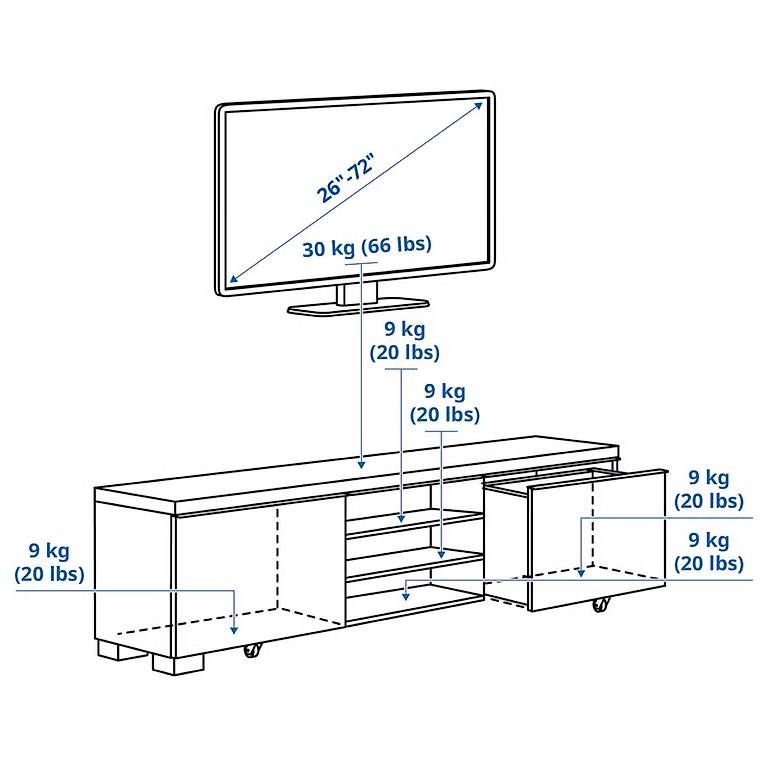Ikea Mobili TV: Lowboard + Wandregal – Usato da Zürich venduto da Mila1Milena 3