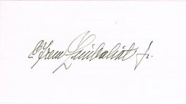 Efrem Zimbalist Jr 1918-2014 Autogramm signiert Karte 8x13cm