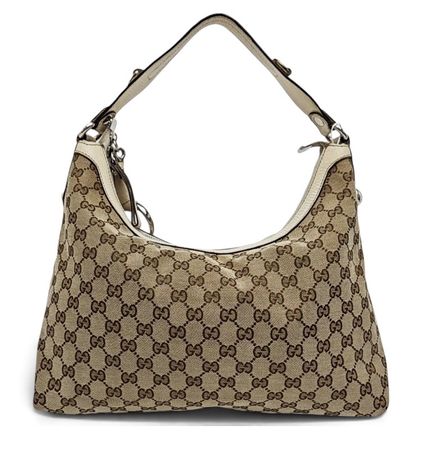 👜 Borsa Gucci Vintage Hobo GG in pelle bianca