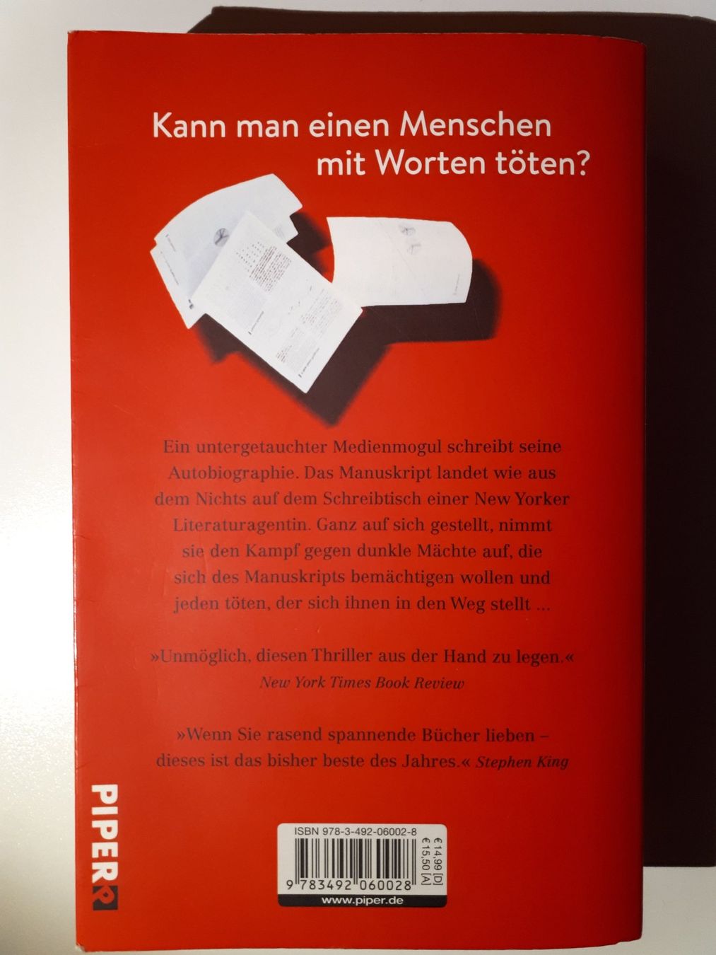 Libri: Chris Pavone: Das Manuskript – Usato da Dietikon venduto da Buchantiqdietikon 1