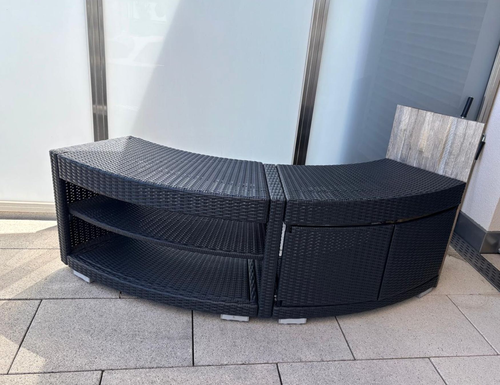 Piscine: Whirlpool Umrandung Rattan – Usato da Steinhausen venduto da mirabella777