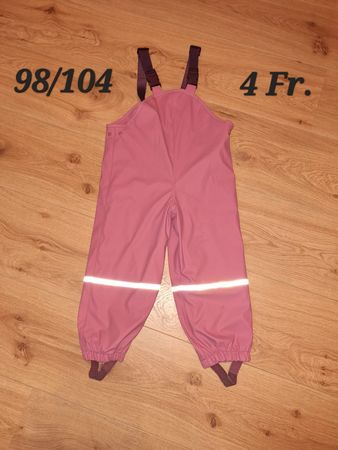 Regenhose gefüttert Grösse 98/104