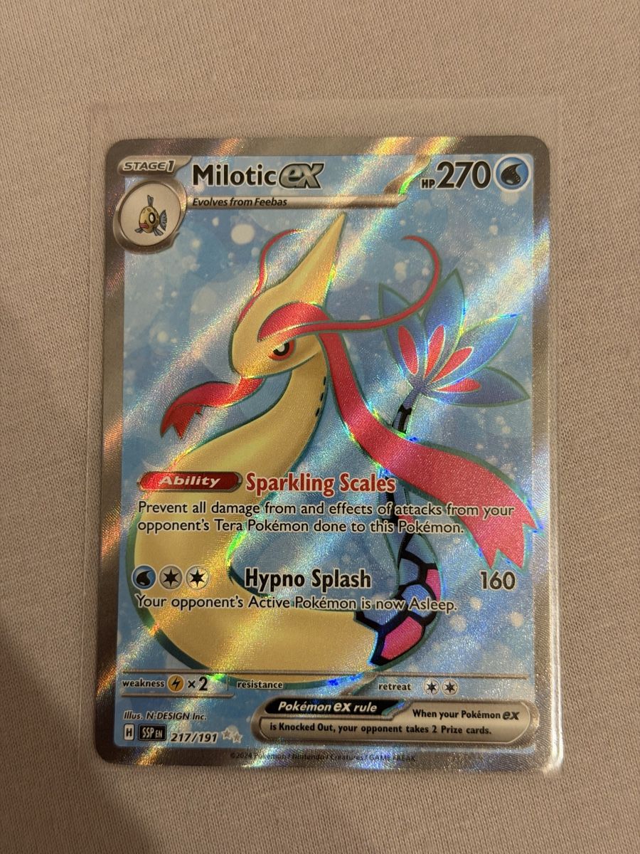 Pokémon Carte collezionabili: Pokémon Milotic ex 217/191 Surging Sparks – Nuovo (secondo la descrizione) da St. Gallen venduto da Xbylucas