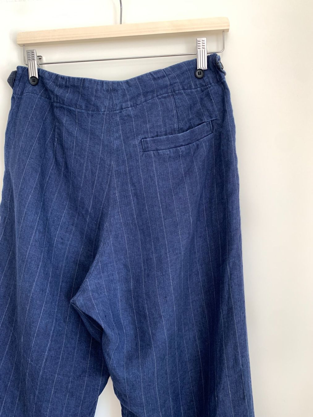 Pantaloni: Pas de Calais blue striped linen pants | s/m – Usato da Basel venduto da gladghost 3